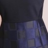 提花拼接连衣裙 - 圆领无袖经典通勤百搭春夏超显瘦连衣裙1801060 商品缩略图2