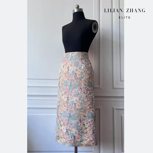 浪漫午后—复古油画田园风情织锦半身裙 2203012 商品图0