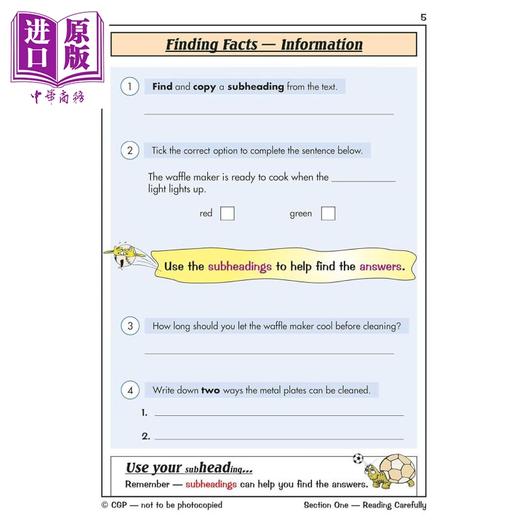 【中商原版】英国CGP KS1 English Reading Study & Practice Book 商品图4