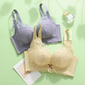 雀说 无磁时尚中厚2CM中小胸聚拢无钢圈文胸舒适柔软内衣2139