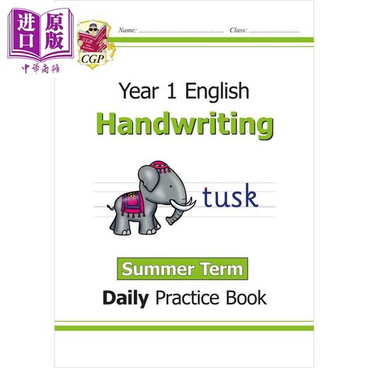 【中商原版】英国原版CGP教辅 新版KS1手写日常练习书 一年级夏季学期 New KS1 Handwriting Daily Practice Book Year 1 商品图0