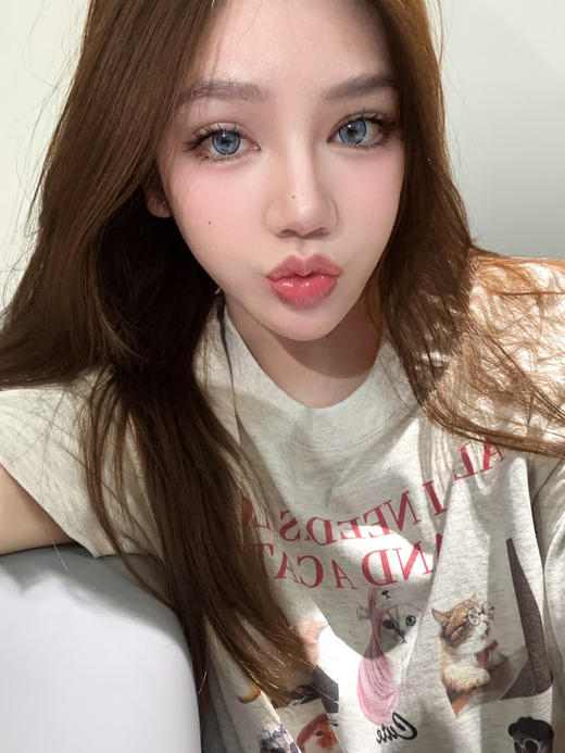 【大直径】4YOUTHCON-洋娃娃蓝-14.5mm【年抛 0-800度 无525/575】 商品图5