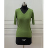 V领中袖羊毛套衫 - 百搭时尚显瘦通勤纯色打底针织衫  2208008 商品缩略图3