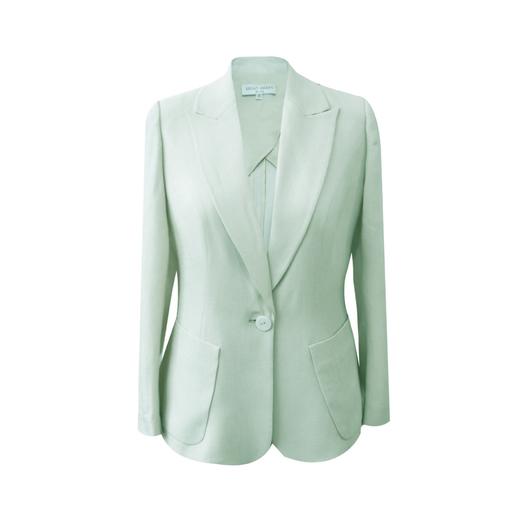 ELITE—清新淡雅风-百搭通勤一粒扣醋酸舒适亚麻西装外套 2105004 商品图2