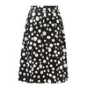 EITIE爱特爱复古波点高腰压褶伞裙a字黑色过膝半身裙24春季新款A2406317 商品缩略图5