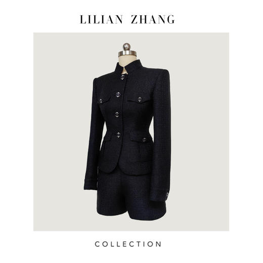 C系列——定制——都市力量——永恒经典、——中古风精致短款外套 2305039 商品图4