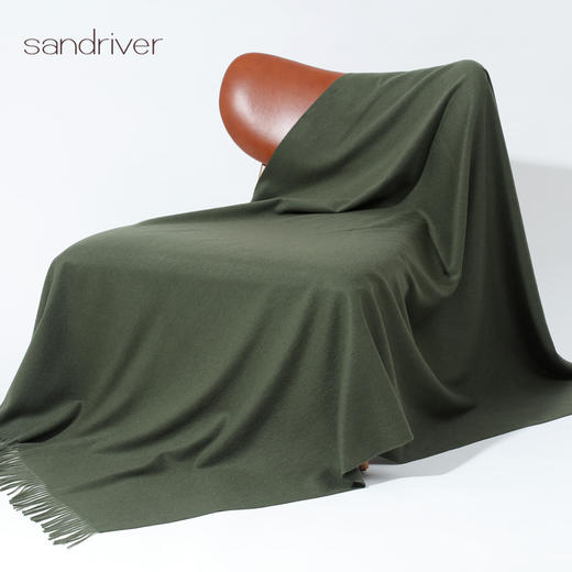 羊绒水波纹披毯SJF92P601C 商品图0