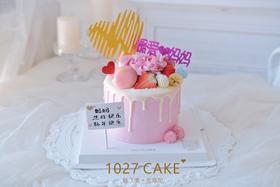 1027CAKE | 粉色系主题 马卡龙装饰