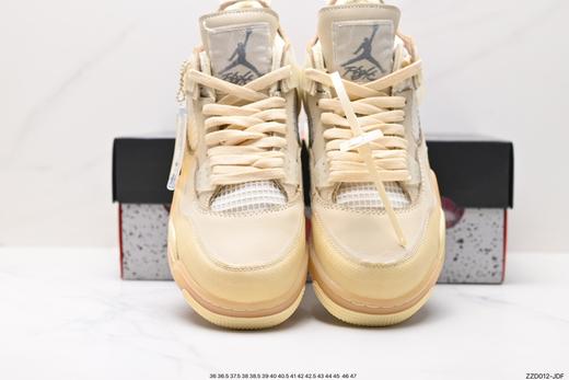 耐克乔丹Off-White x Air Jordan 4 Retro复古运动篮球鞋CV9388-100男女鞋 商品图6