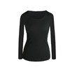 黑色圆领微透修身打底衫 1702031 商品缩略图0