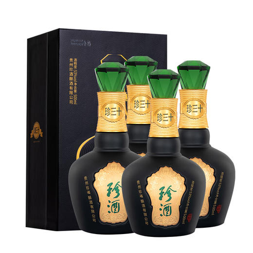 【单瓶674.7】珍酒珍三十 酱香型白酒 53度 500ml*4 整箱装 商品图0