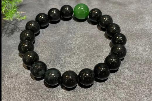 【御珠宫坊】墨玉子料手串 商品图0