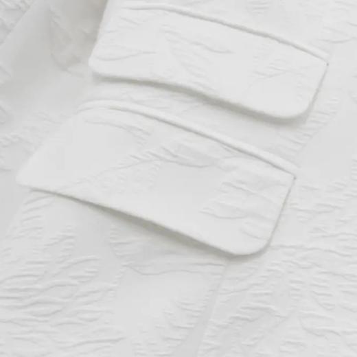 草木之夏-修身弹力小西装、春秋气质 时尚休闲白色西服   2005007 商品图3