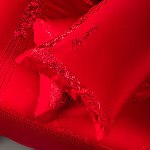 多喜爱 喜玫瑰婚庆床上用品六件套 约定nt 商品图2