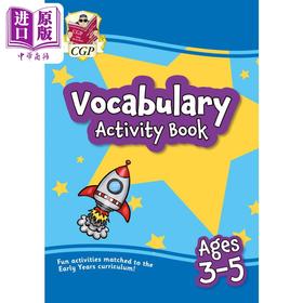 【中商原版】英国原版CGP教辅 3-5岁英语词汇练习册 Vocabulary Activity Book for Ages 3-5 英文原版进口 英语学习参考书