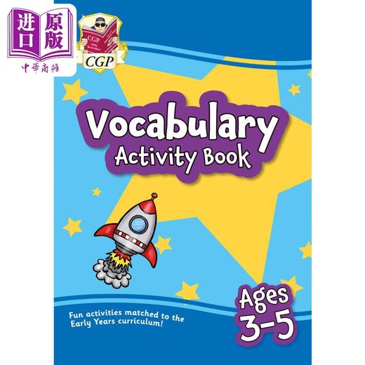 【中商原版】英国原版CGP教辅 3-5岁英语词汇练习册 Vocabulary Activity Book for Ages 3-5 英文原版进口 英语学习参考书 商品图0