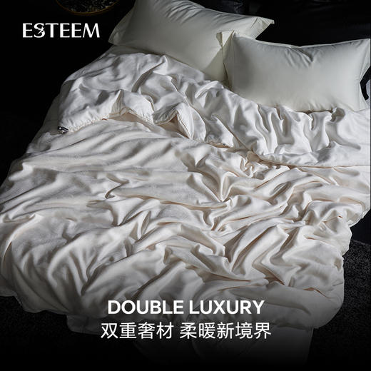 双奢可视黄金白玉桑蚕丝冬被 商品图2