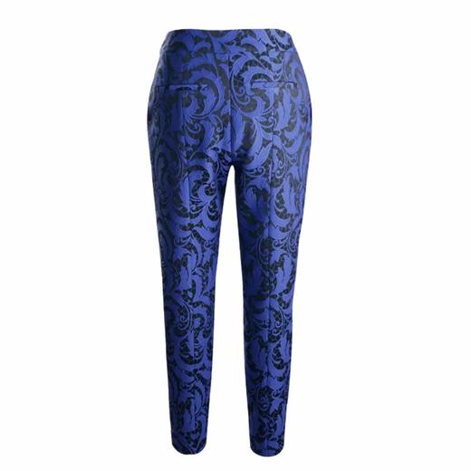 提花弹力修身裤-街头印花休闲女士春夏九分裤修身铅笔裤 1904020 商品图1