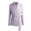 ELITE 设计感系带淡紫西装 - 系带显瘦设计师款西服外套  1805035 商品缩略图0