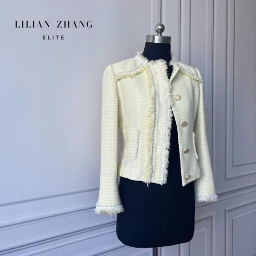 定制—Vintage—轻奢流苏单排扣暖色浅柔小香风短款外套  2105046 商品图2