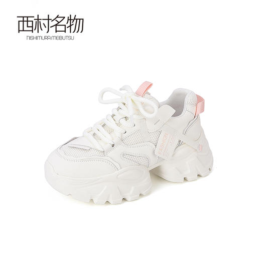 西村名物2024春季新品时尚舒适休闲鞋机能风甜酷超轻老爹鞋T24AM11361 商品图1