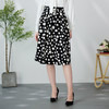 EITIE爱特爱复古波点高腰压褶伞裙a字黑色过膝半身裙24春季新款A2406317 商品缩略图3