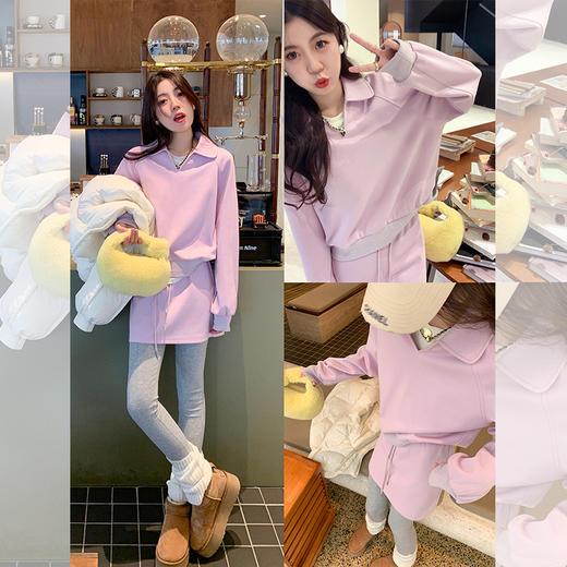 <曾小咸推荐>粉丝内购年底清仓破价【限时限量清仓】【有氧假日】紫色上衣+紫色短裙 商品图0