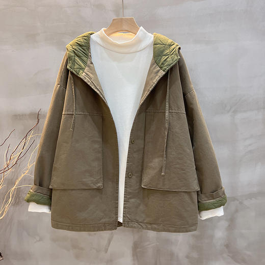 裁缝学苑AS176新款加厚加棉复古连帽上衣外套纸样女装版型裁剪图纸 商品图3