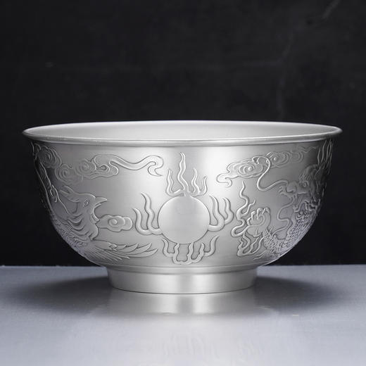 子佩集S999银【龙凤呈祥】碗摆件【CJ321-10】2401 商品图1