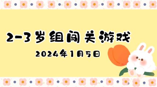 2024.1.5 2-3岁组亲子闯关游戏 商品图0