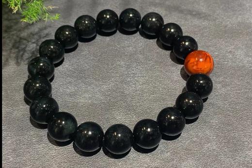 【御珠宫坊】墨玉子料手串 商品图4