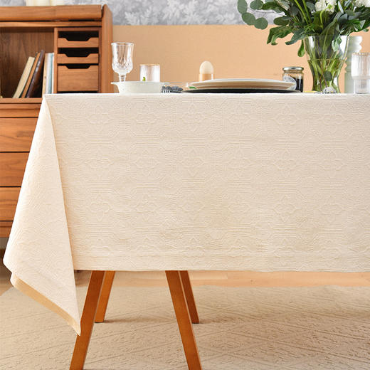 国风海棠系列长桌布国风全棉欧式复古氛围感桌布 商品图0