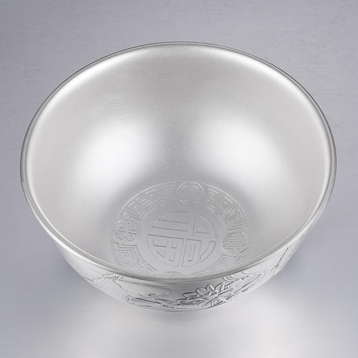 子佩集S999银【莲连有余】碗摆件【BX0460596-4】2401 商品图6