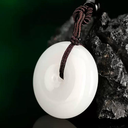 和田玉白玉平安扣25mm 严选优质和田玉 经典之选 至美细节 商品图0