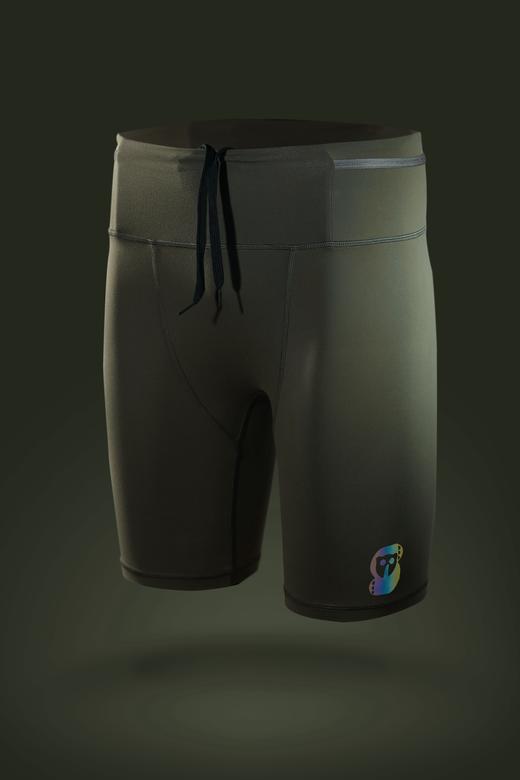 严素运动紧身短裤，弹性跑步运动紧身裤，男 / 女款，严素态度 商品图2