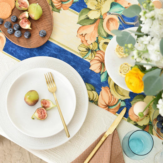 美式复古花卉桌旗轻奢高端田园复古茶几桌旗 商品图2