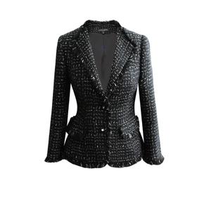 ELITE 复古小香风短外套时尚显瘦修身气质长袖西秋冬装  2005022