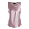 醋酸缎面纯色圆领背心、宽松黑色白色灰色绿色浅蓝色粉色2102004 商品缩略图1