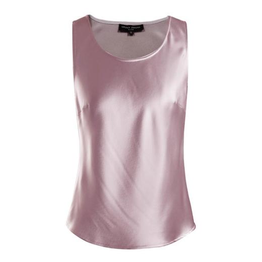 醋酸缎面纯色圆领背心、宽松黑色白色灰色绿色浅蓝色粉色2102004 商品图1