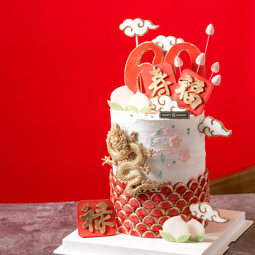 预定款｜福禄寿蛋糕6寸超加高（纯动物奶油新鲜水果夹心 提前3天预定） 商品图3