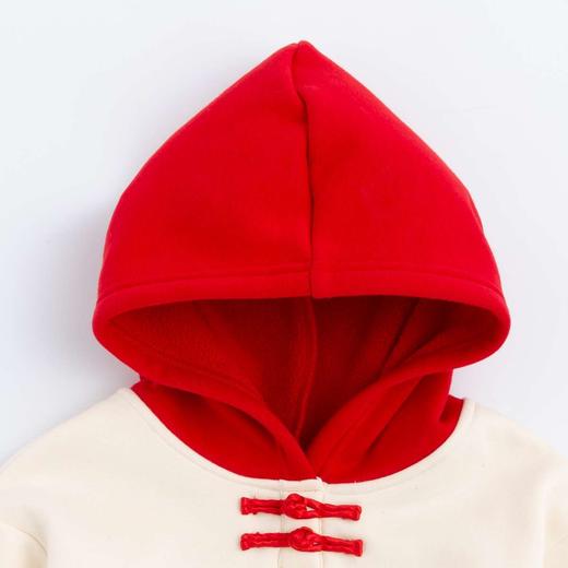 [商场同款]迪士尼童装春秋儿童连帽套头撞色卫衣国风时尚上衣秋冬套头衫224DS0799 商品图7