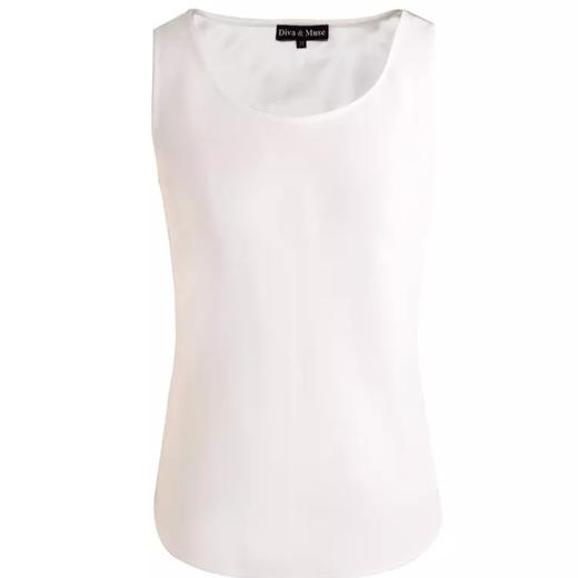 定制—醋酸雾面圆领背心 - 舒适简约显瘦百搭纯色上衣  1702039 商品图1