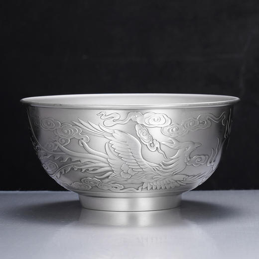 子佩集S999银【龙凤呈祥】碗摆件【CJ321-10】2401 商品图0