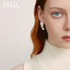 ZEGL法式蝴蝶人造珍珠耳环女2024新款爆款秋冬耳钉高级感银针耳饰 商品缩略图2