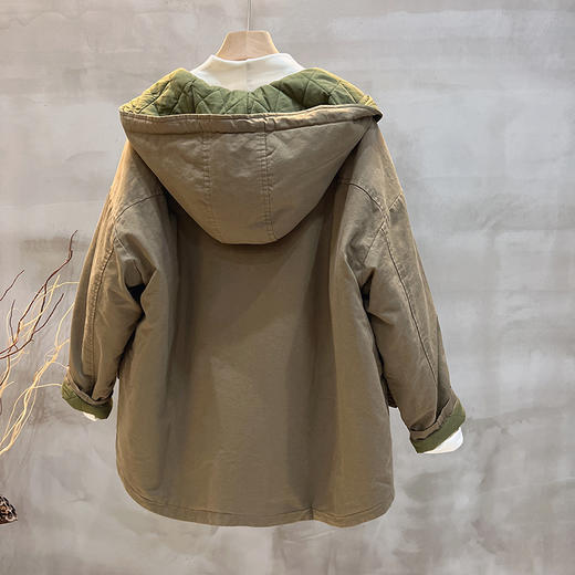 裁缝学苑AS176新款加厚加棉复古连帽上衣外套纸样女装版型裁剪图纸 商品图2