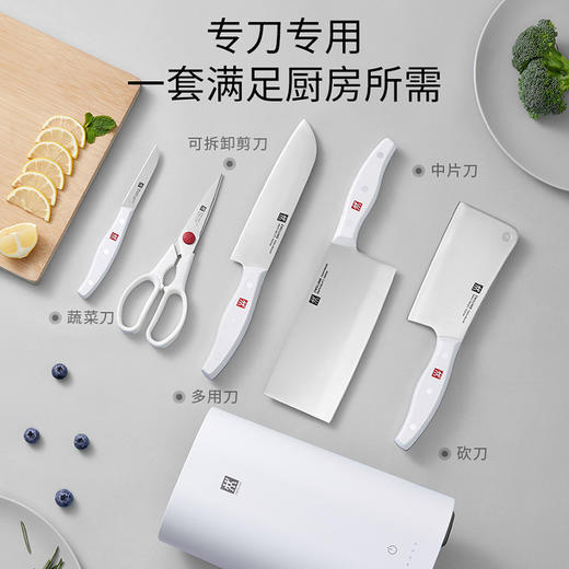 【德国双立人Pollux除菌刀具套装】组合珍珠白切菜刀家用全套厨房刀具 商品图7