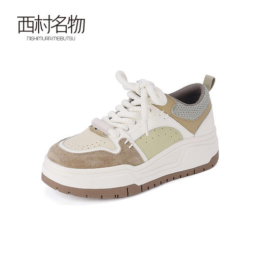 西村名物2024春季新品休闲时尚百搭舒适轻盈拼色潮流板鞋T24AM11291 商品图2