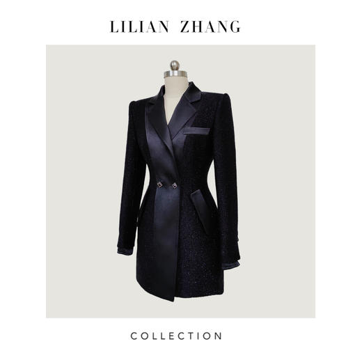 C系列——定制———都市力量——至简新潮——中古风收腰中长外套 2305048 商品图1