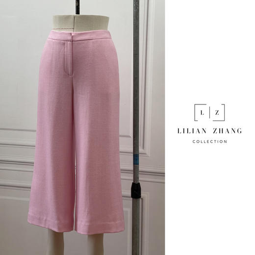 时尚通勤-定制-百搭显瘦时尚宽松休闲减龄高腰九分阔腿裤 2204008 商品图1