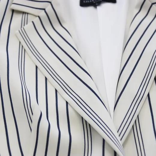 ELITE休闲一粒扣西装 - 优雅通勤显瘦条纹修身西服外套 1905010 商品图2